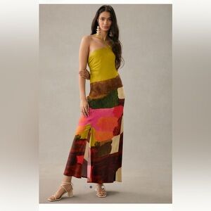 Colorful Bl-nk slip dress